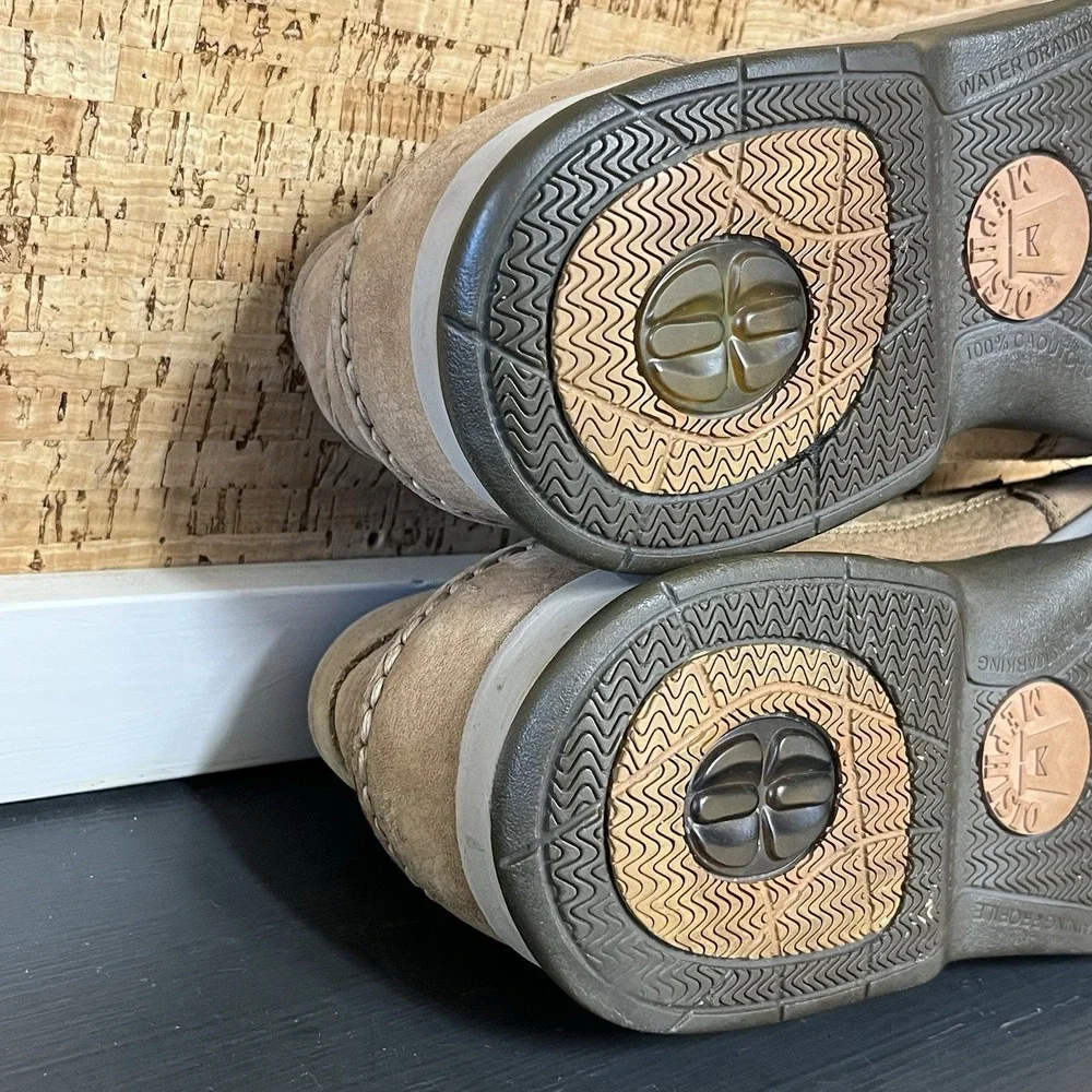 Mephisto Spinnaker Boat Shoe Mens Beige Leather Comfort Preppy Loafers US 13‎